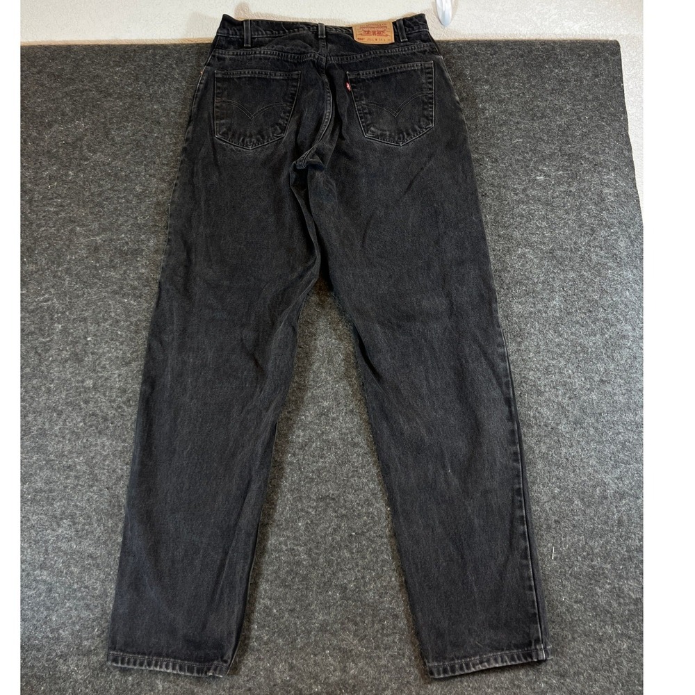 Vintage 90s Levis 560 Loose Fit Tapered Leg Black Jeans Mens 34x36 Red Tab Denim